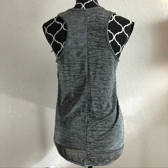 Rag & Bone Racerback Tank Gray Shiny Sheer S - Picture 2 of 7